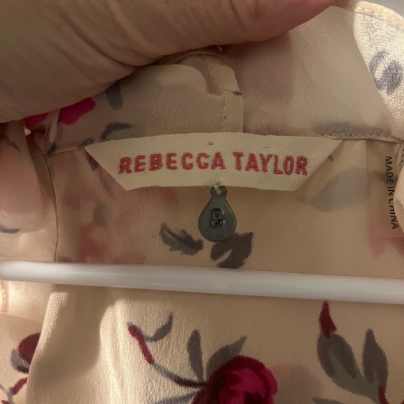 Rebecca Taylor Cream and Pink Floral Kids Dress - Picture 2 of 2